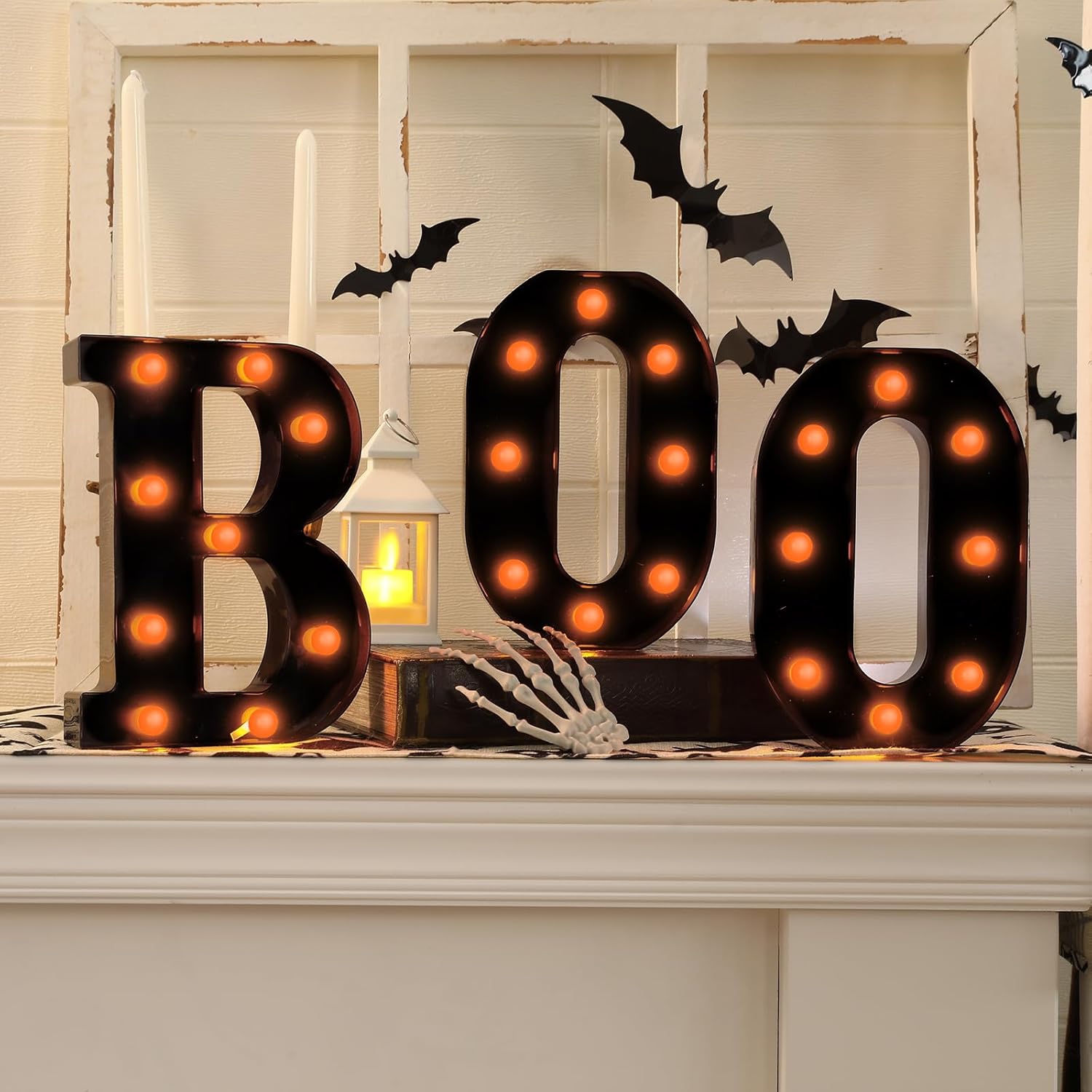 Light Up Letters Marquee - Dekoracje Halloweenowe - 3 LED-owe podświetlane