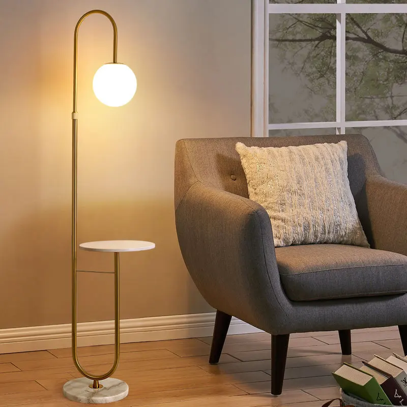Floor Lamp Tripod - Nowoczesny lampa LED podłogowa złoty czarny