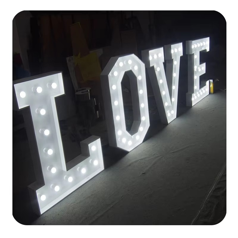Light Up Letters Marquee - Dekoracje Ślubne Litery Marquee \