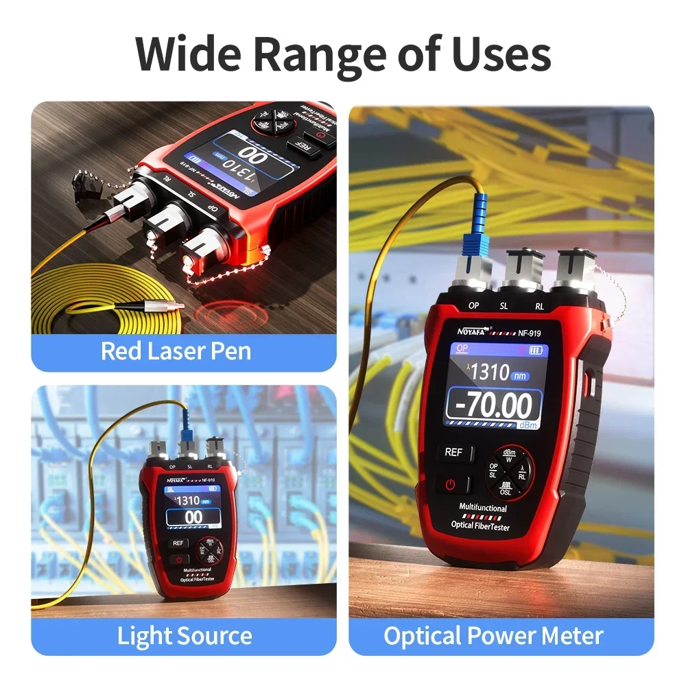 Lighting Visual - NOYAFA Tester światłowodów Miernik mocy optycznej
