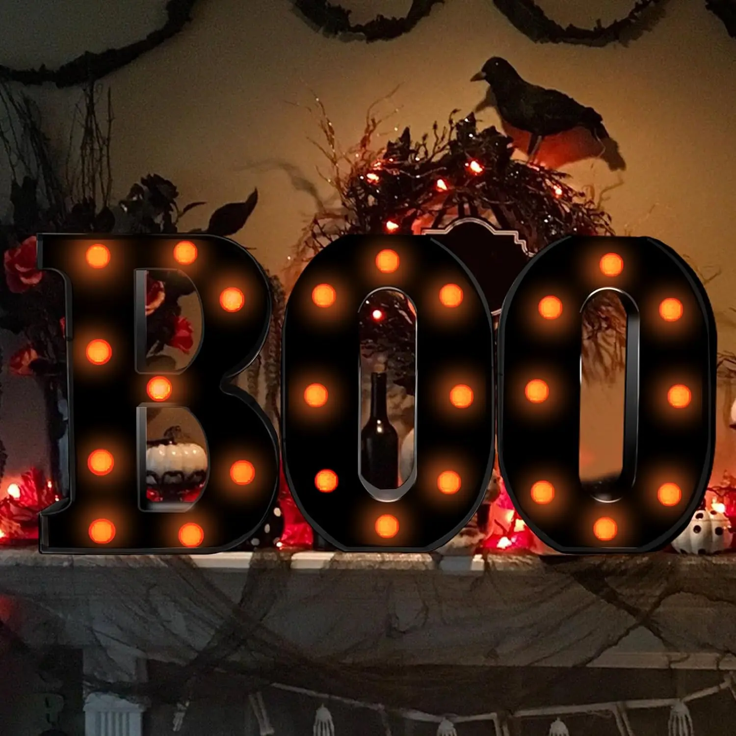 Light Up Letters Marquee - Dekoracje Halloweenowe do Wewnątrz - 3
