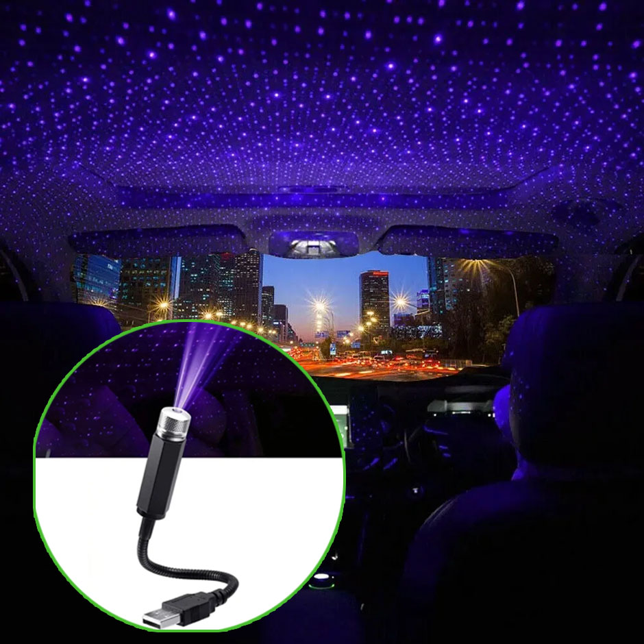 Star Projector Night - Mini Samochodowa Lampka Nocna LED z