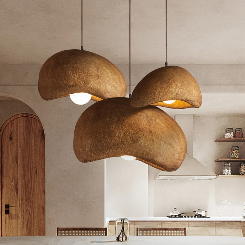 Japanese Lighting Decor - Wabi-sabi wisiorek Led światła japoński chleb