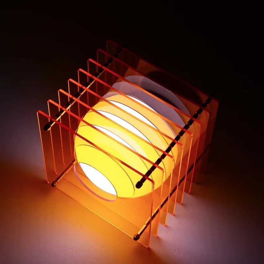 Home Lighting And Decor - Lampa Księżyc DIY Akrylowa Lampa z