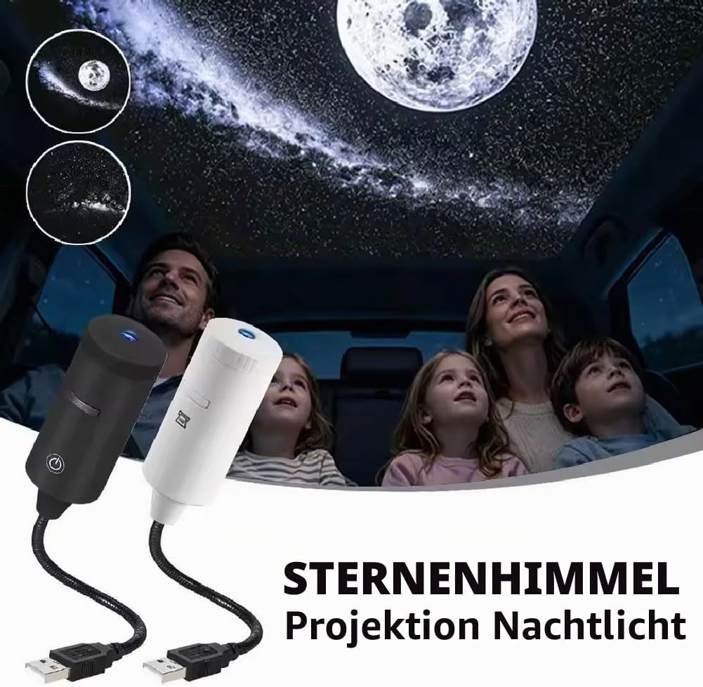 Star Projector Night - Przenośna lampka nocna Plug and Play