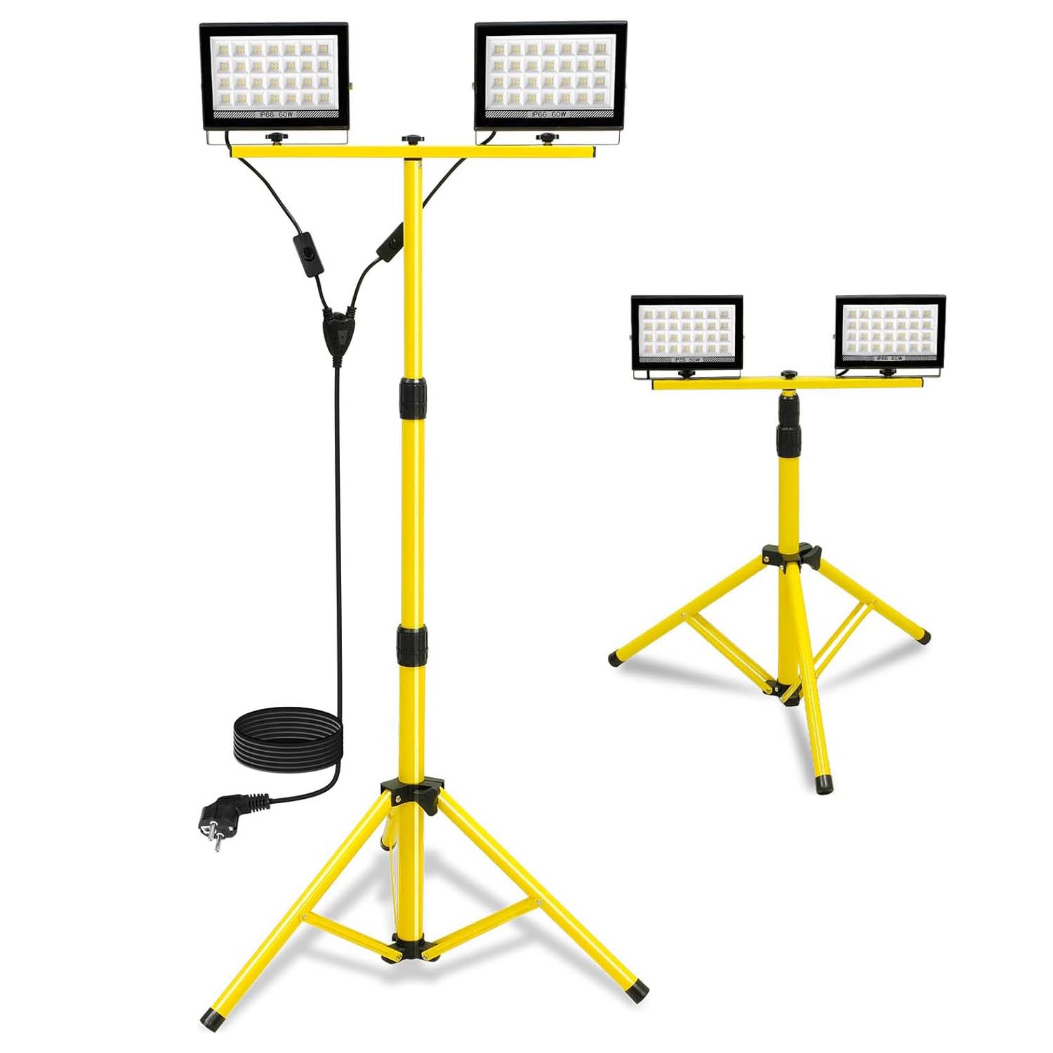 Floor Lamp Tripod - Lampa robocza LED ze statywem, regulowana,