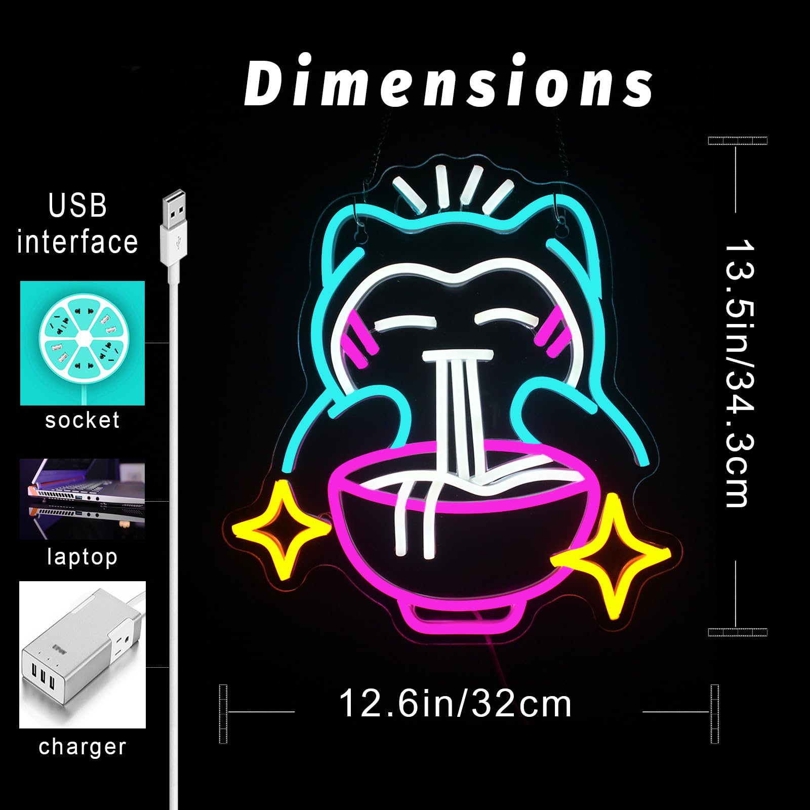 Neon LED Ramen - Uroczy neon w – Japanese Lighting Decor recenzja i cena