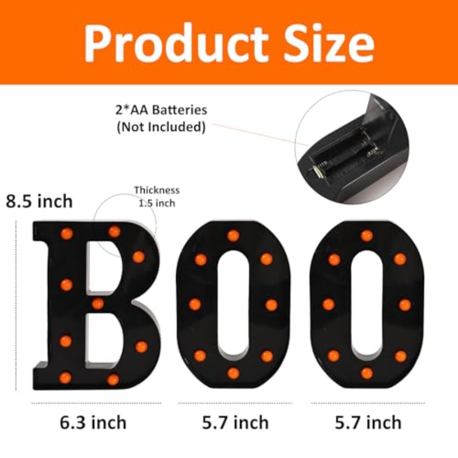 Dekoracje na Halloween - 3 Pod – Light Up Letters Marquee recenzja i cena