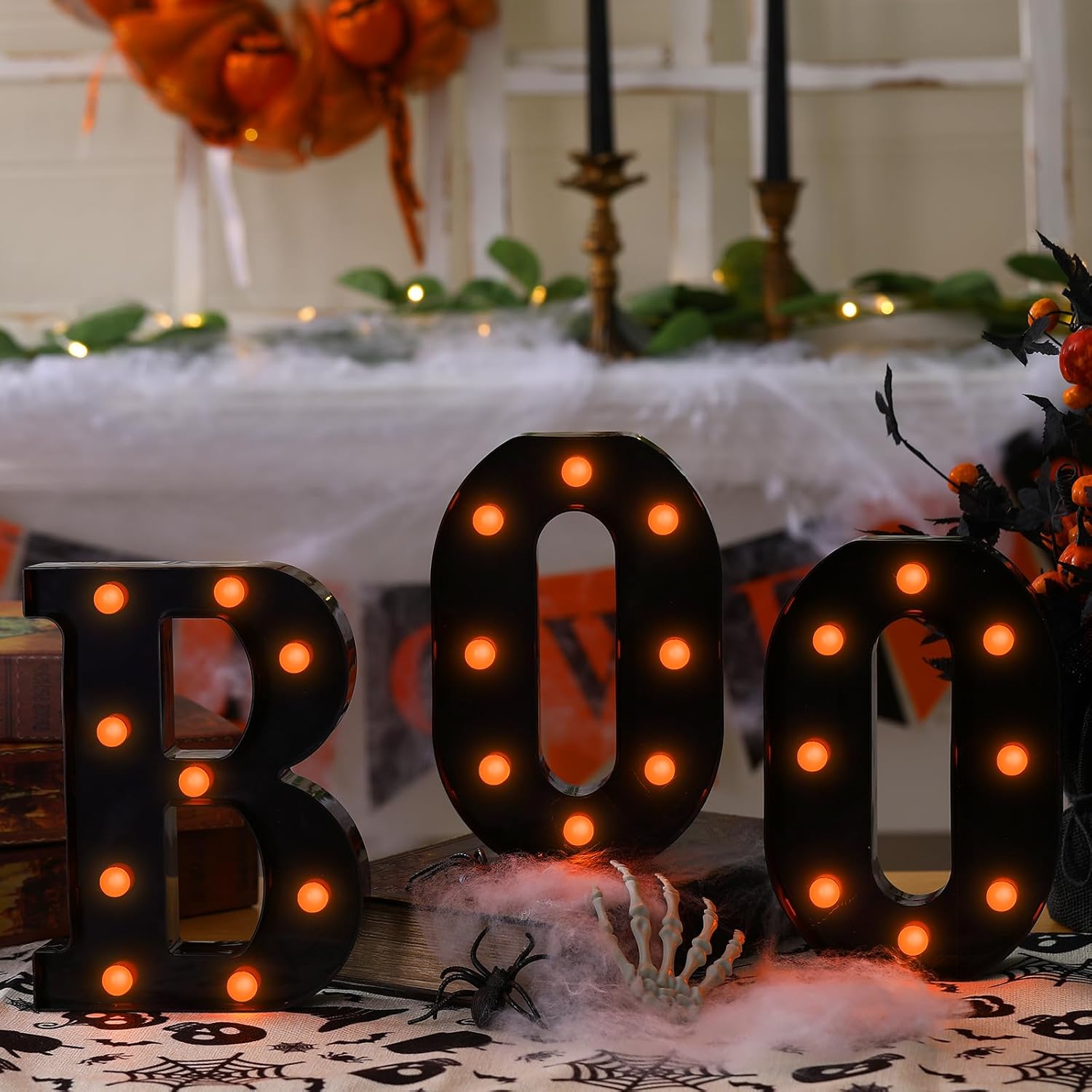 Dekoracje Halloweenowe - 3 LED – Light Up Letters Marquee recenzja i cena