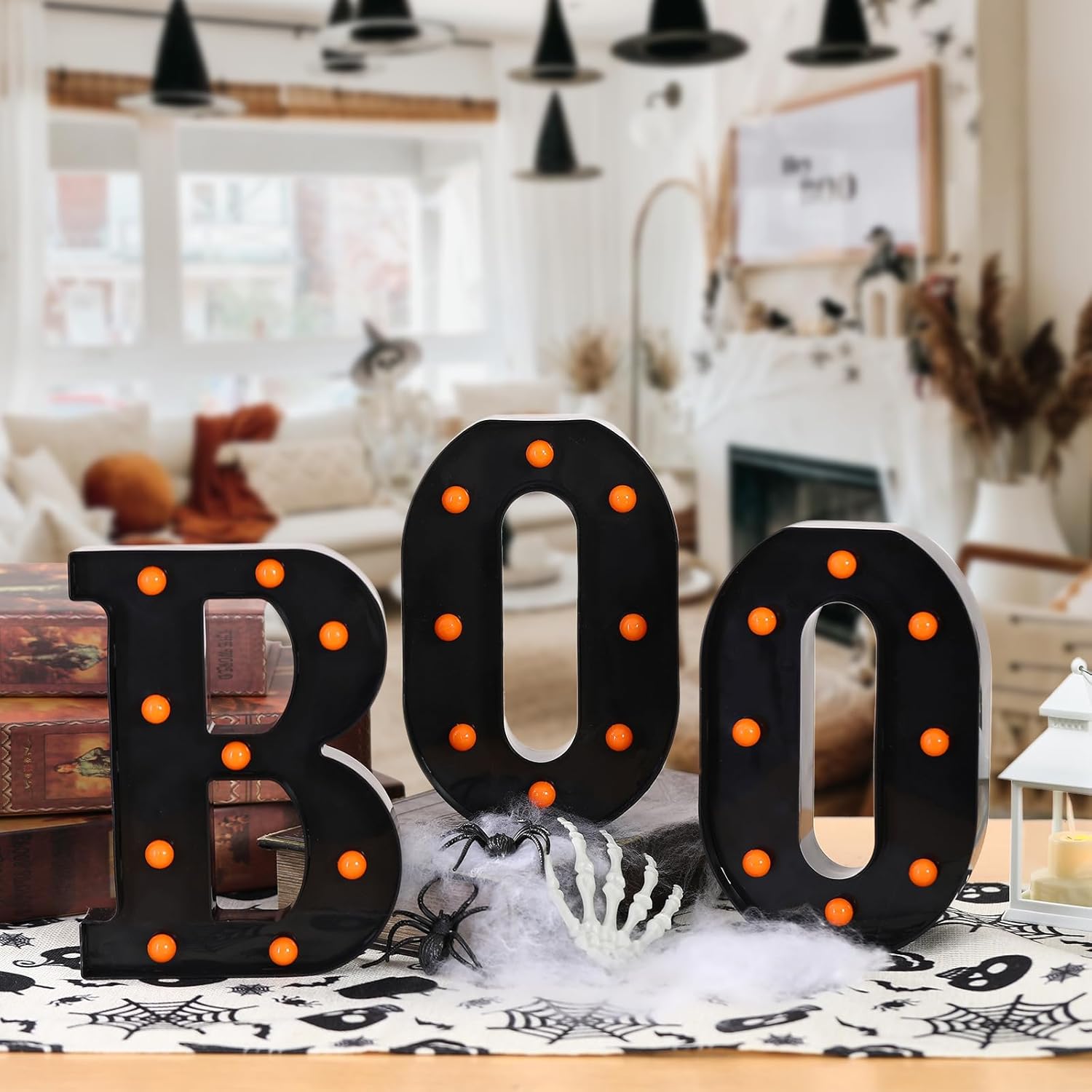 Dekoracje Halloweenowe - 3 LED – Light Up Letters Marquee recenzja i cena