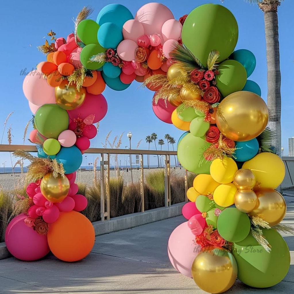 Tropikalne balony Arch Garland – Orange Lighting Decor recenzja i cena