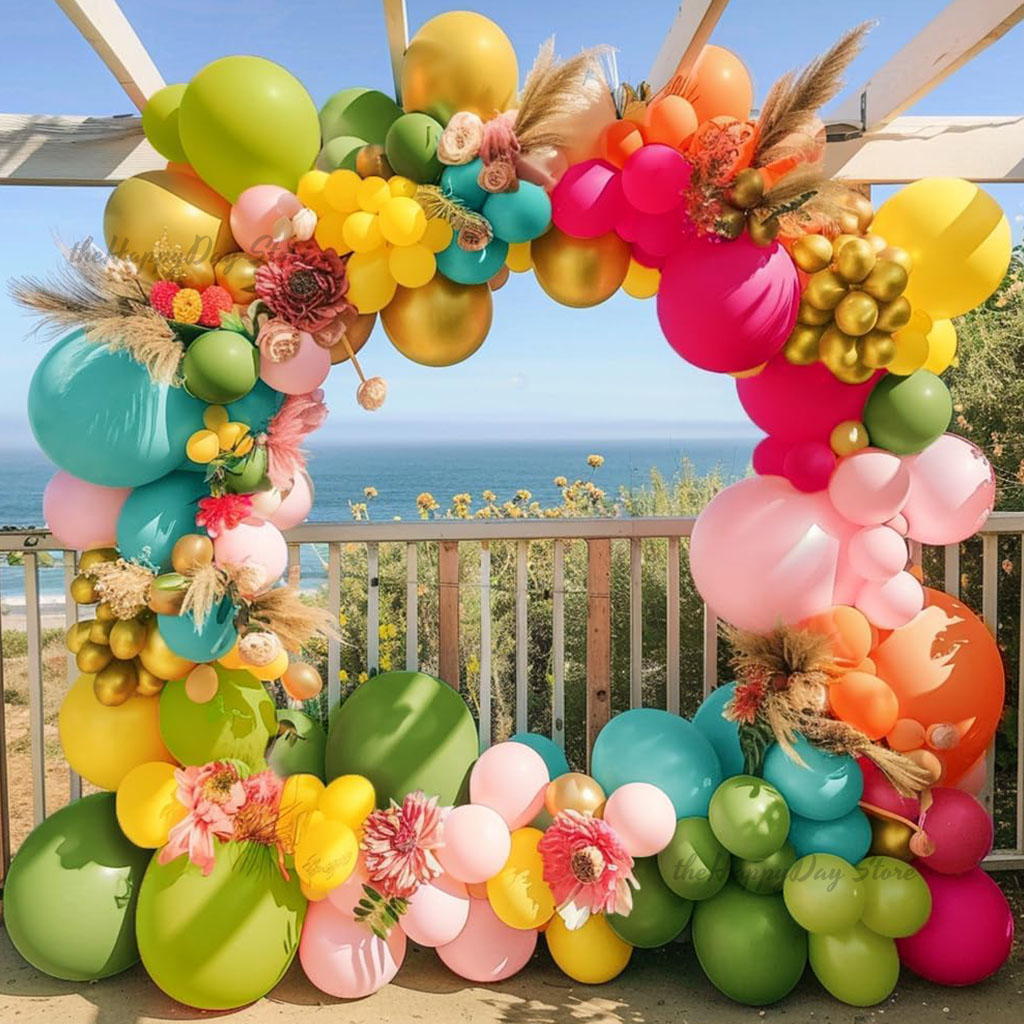 Tropikalne balony Arch Garland – Orange Lighting Decor recenzja i cena