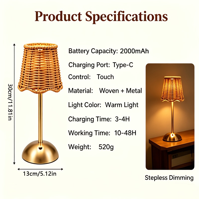 Bohemiczna tkana lampa stołowa – Home Lighting And Decor recenzja i cena
