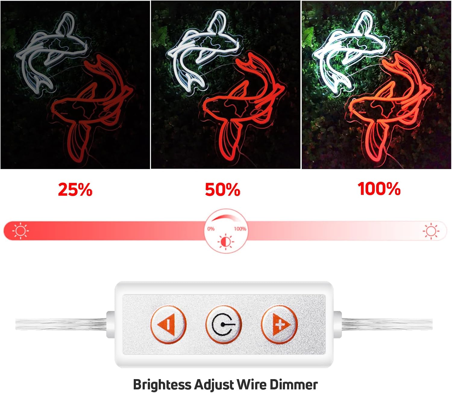 Neonowy znak LED z rybą koi, s – Japanese Lighting Decor recenzja i cena