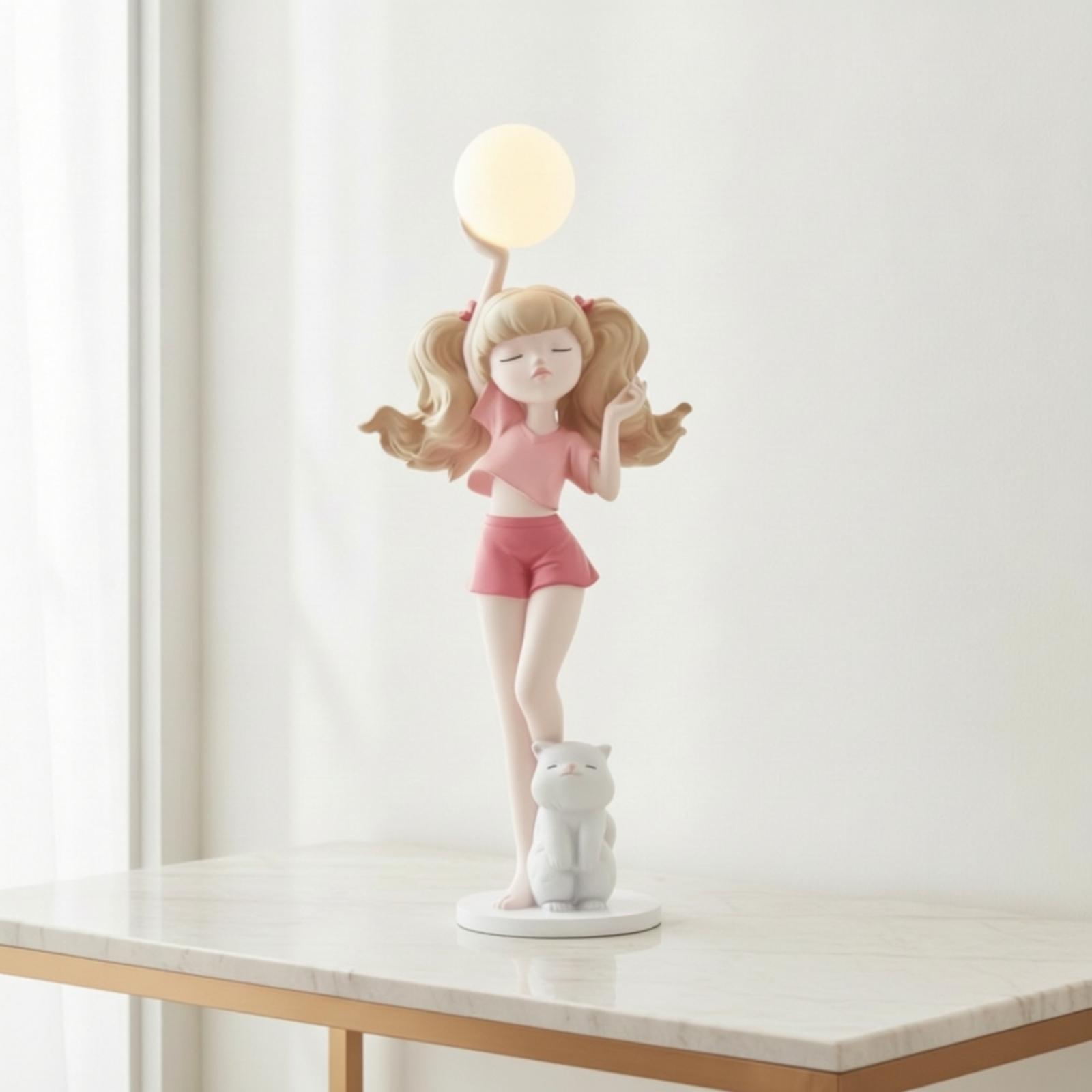 Elegancka figurka dziewczyny z – Lighting Decor Living Room recenzja i cena