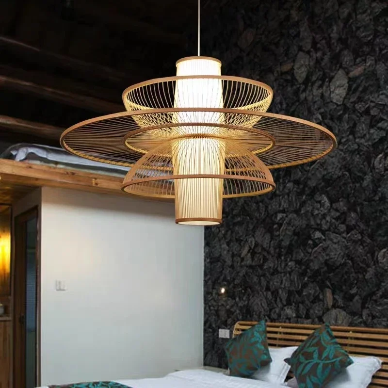 Wiejski ręcznie tkany bambusow – Japanese Lighting Decor recenzja i cena