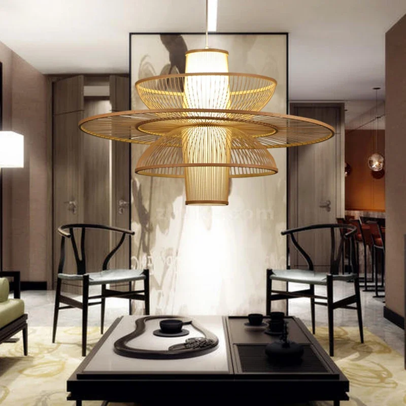 Wiejski ręcznie tkany bambusow – Japanese Lighting Decor recenzja i cena