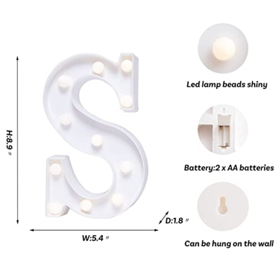Świecące litery LED, szyld z l – Light Up Letters Marquee recenzja i cena