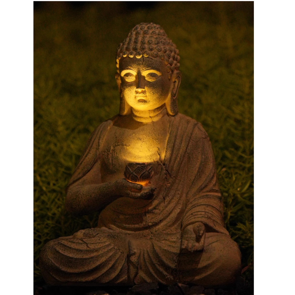 Żywica słoneczna statua buddy  – Japanese Lighting Decor recenzja i cena