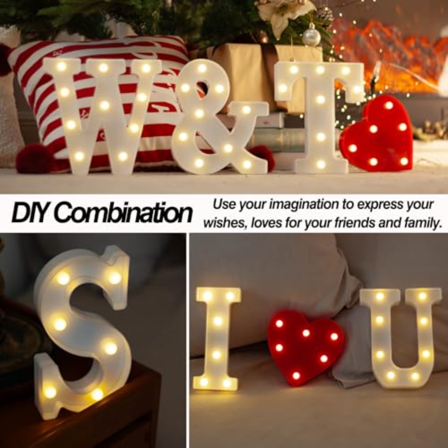 Cyfry LED do dekoracji, 0-9, p – Light Up Letters Marquee recenzja i cena